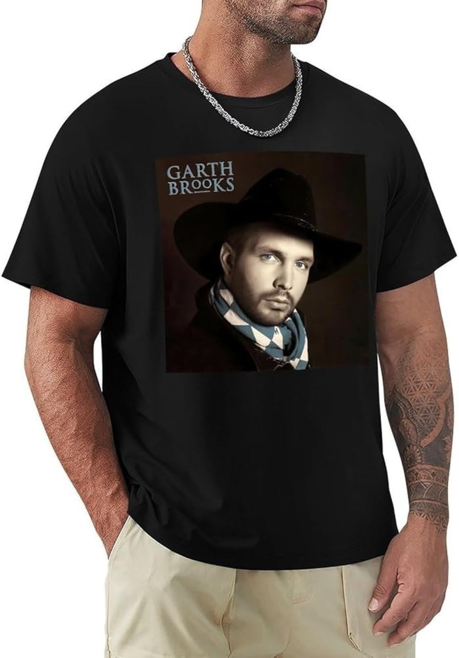 Garth Music Brooks Shirt Men_s Youth Trend Comfortable Versatile